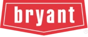 Red logo with the word "bryant" in lowercase white letters inside a hexagonal shape.